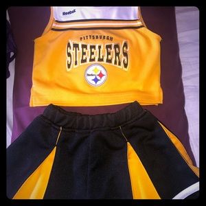 Pittsburgh Steelers size 3 cheerleading outfit